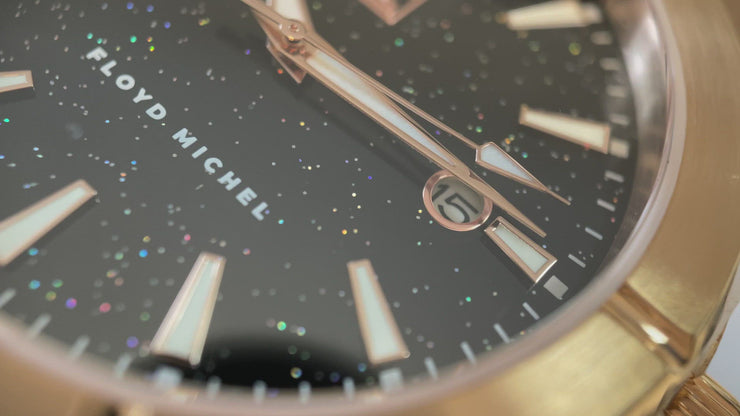 Aventurine Rose Gold Automatic Stainless Steel