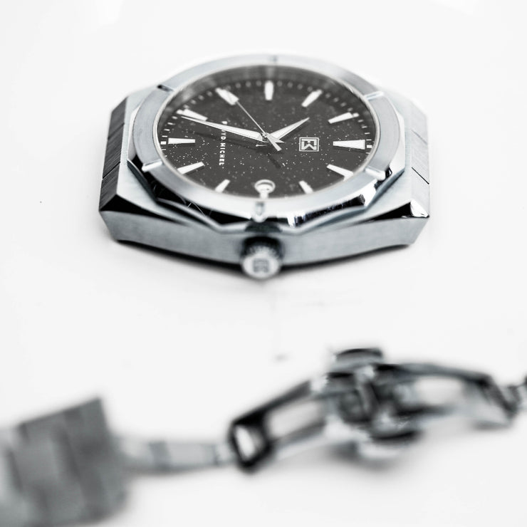 Aventurine Silver Automatic Stainless Steel - Floyd Michel