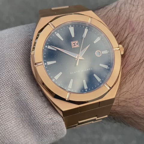 Aventurine Rose Gold Automatic Stainless Steel